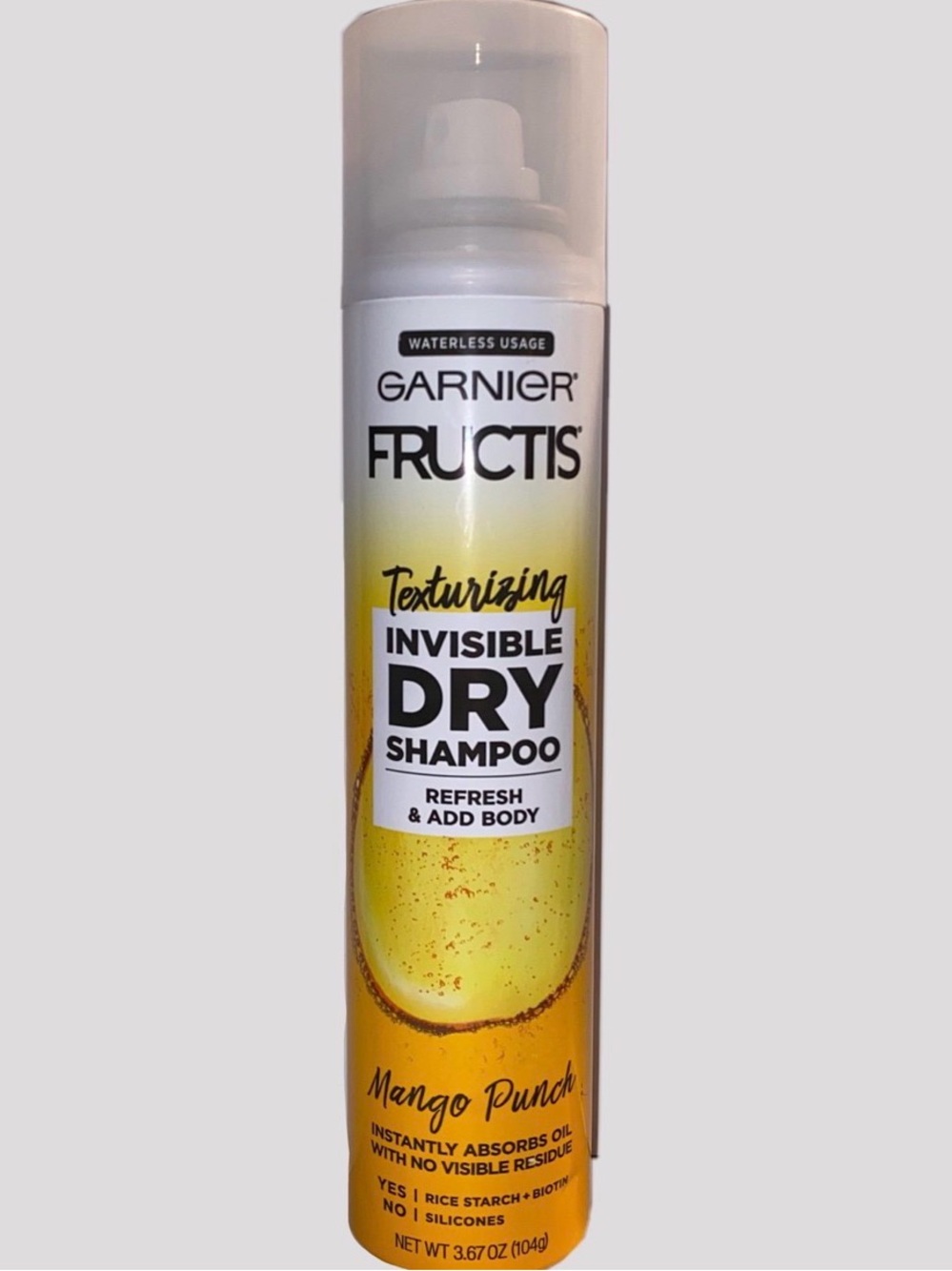 Garnier Fructis Texturizing invisible DRY Shampoo NEW Mango Punch